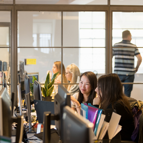 Office recruitment team shots