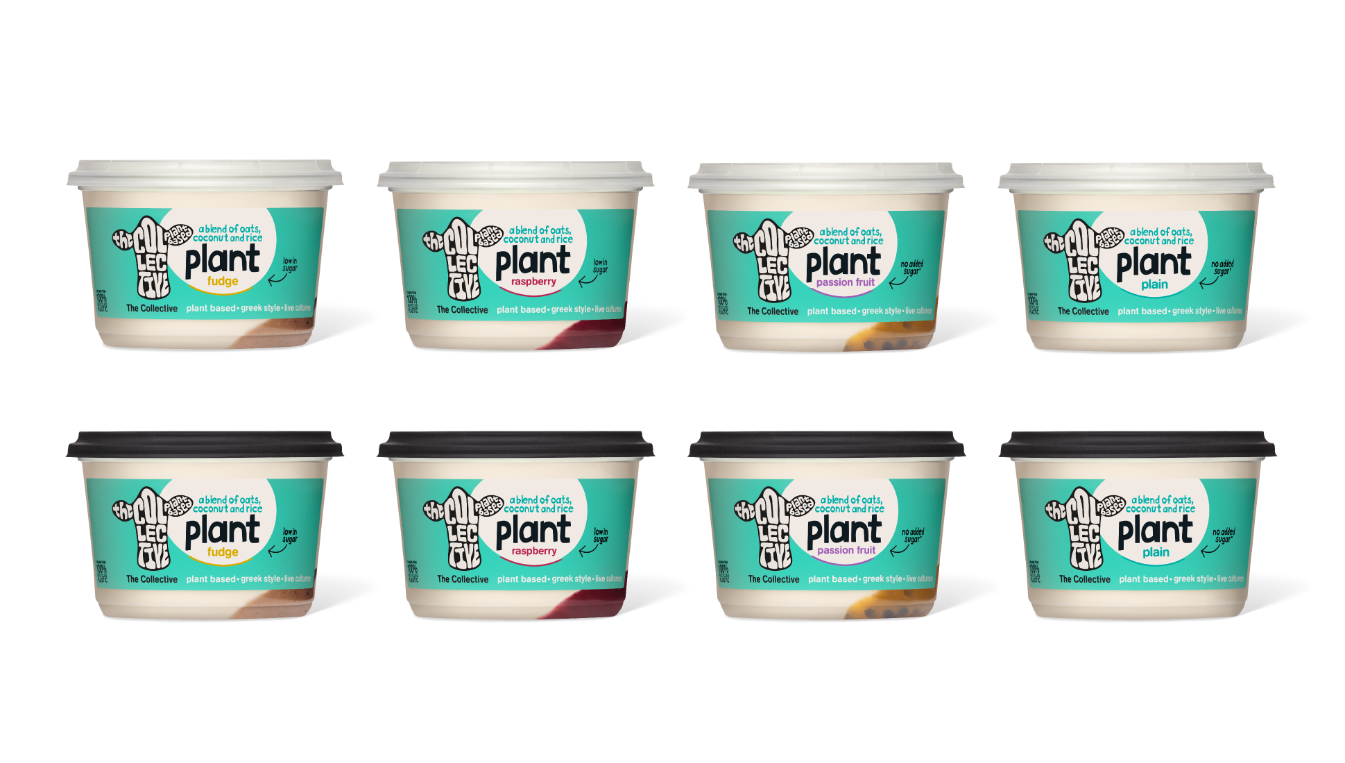 range of plant based yoghurts