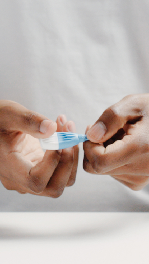 Doing a blood test at home open lancet