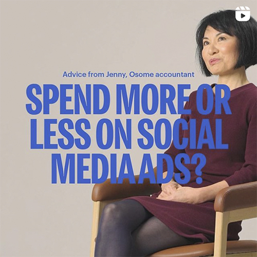 Spend more or less on social media ads